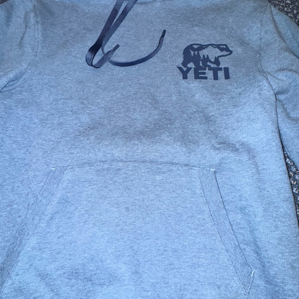 Blue YETI Hoodie with Bear Logo